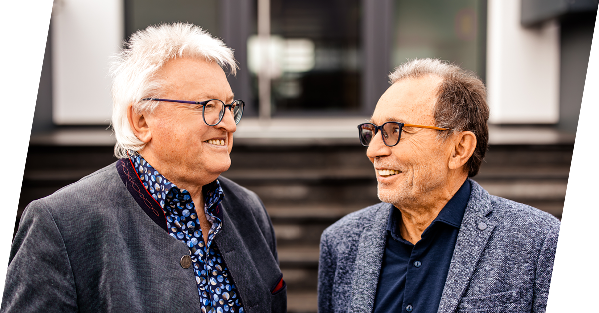 Porträt der Kanzleigründer Herr Freisleben und Herr Schels